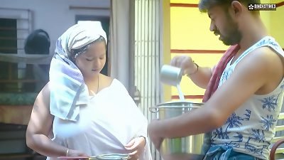 Desi indian Milk guy nails Bhabhi ji After witnessing Her phat milky orbs ( Hindi Audio )