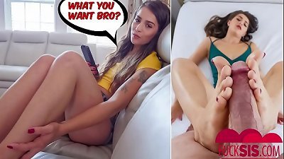 Sofie Reyez StepBro hang my Footjob