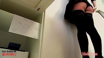 risky bare at the job compilation part 2