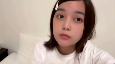 A abnormal slobber-filled school student masturbates with a pussy-sucking fucktoy while stinking her boyfriend's odorous lingerie after a bath.