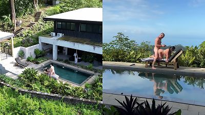 REAL Outdoors Public sex with fuckslut angles and facial cumshot