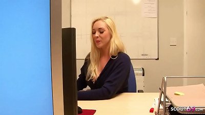 steaming teenager secretary VICTORIA seduce CO-WORKER TO fuck IN OFFICE