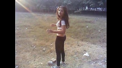 engulfs Desi Indian lady Excercise - orb display - utter vid