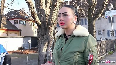 GERMAN SCOUT - FIT GERMAN femdom teenage KATHARINA pee WHILE fuck AT PICKUP sex