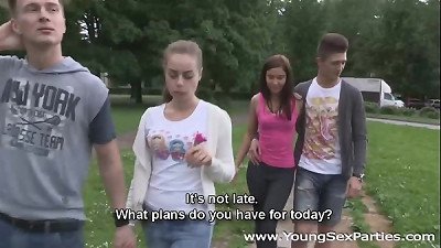 young sex parties - teens Rita Milan, Foxy having a home nailing party