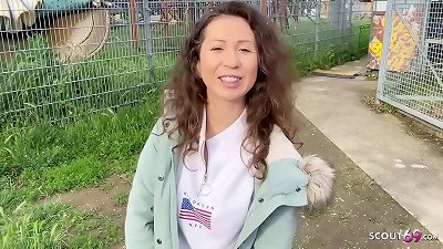 GERMAN SCOUT - anal DEFLORATION lovemaking FOR CURLY HAIR teen JULIA BACH AT PICKUP audition