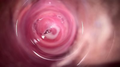 Camera deep inside Stepsister's teen mammary pussy