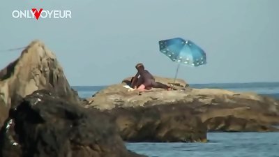 Beach Voyeur. nude beach pic shoot finished with hardcore sex under the sun