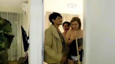 trampy maid ravaged by boss and politician friend