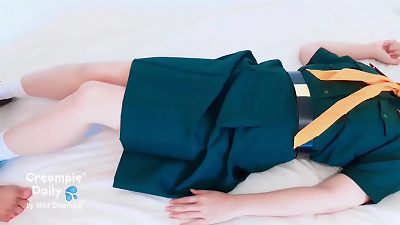 Thai teenage coed scout lady want to educate about internal cumshot twat with her buddy - CreampieDialy by Miss internal ejaculation